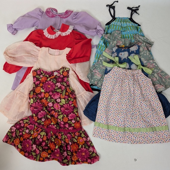 Girls Vintage Bundle of Clothes Dresses Skirt Jacket Converse Pyjamas Sundress - Picture 2 of 10